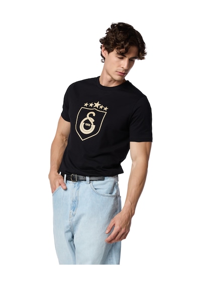 Gsstore Galatasaray Kalkan 5 Yıldız T-shirt E251395 Siyah