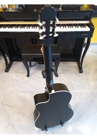Ravenni Rcg-120 4/4 Klasik Gitar Tam Boy Kesik Kasa Kılıf+penaseti+kapo Hediyeli Siyah