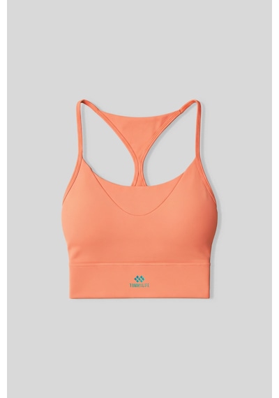 Tommy Life Mercan Standart Fit Baskılı Sırt Detaylı Kadın Spor Büstiyer - 97300