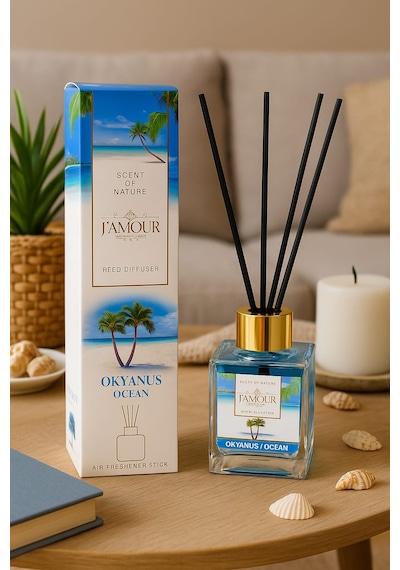 Okyanus Esintisi Bambu Çubuklu Oda Kokusu 100 Ml Ferah Ve Kalıcı Koku Okyanus Esintisi