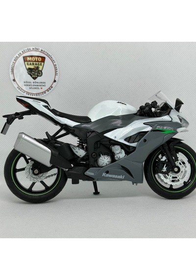 Kawasaki Ninja Zx-6r 1:12 Diecast Motosiklet Model Lisanslı Metal Maket Oyuncak & Biblo