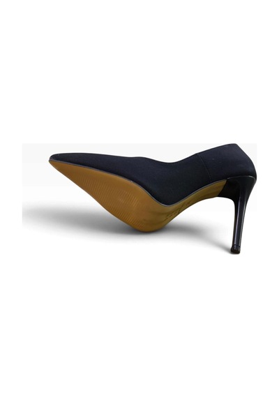 Ayem Kadın İnce Topuk Stiletto Siyah Saten - 940718581 Siyah Saten