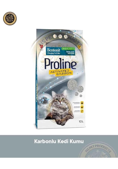 Proline Aktif Karbonlu Kedi Kumu 10 Lt