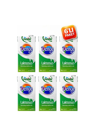 Laktozsuz Süt 1lt X 6 Adet