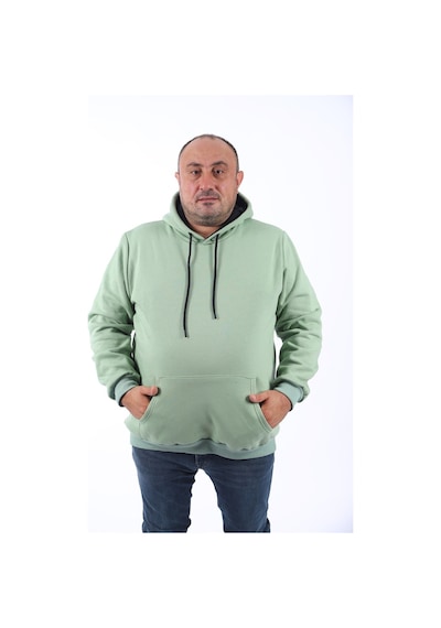 Moc Grande Mocgrande Büyük Beden Erkek Basic Sweat Kapüşonlu 11700 Cagla