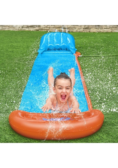 Bestway H2ogo Tsunami Splash Ramp Tek Kaydırak 488 Cm Çok Renkli