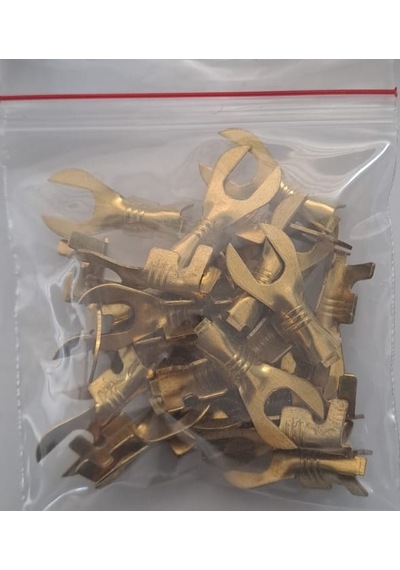 Sarı Kablo Pabuç C Çatal Skn-4c M4 C Çatal Tip Terminaller 4.2mm - 25 Adet