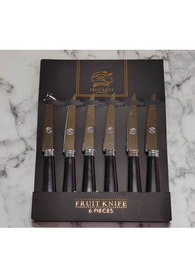 Meyve Bıçağı 12li Cooker Siyah Lüx