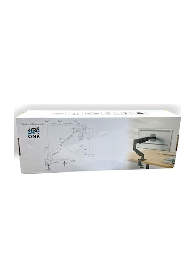 Onk 17-27'' Amortisörlü Hareketli Masa Üstü Tekli Monitör Standı