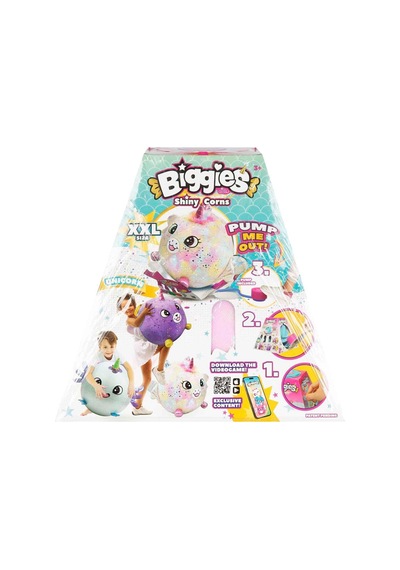 Biggies Şişme Peluş Unicorn Xxl Shiny Corns S2 Beyaz