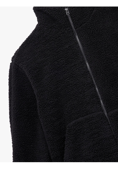 Koton Uzun Kollu Cepli Fermuarlı Dik Yaka Oversize Peluş Mont Siyah 6wak20291ew Siyah Koton Uzun Kollu Cepli Fermuarlı Dik Yaka Oversize Peluş Mont Siyah 6wak20291ew Siyah