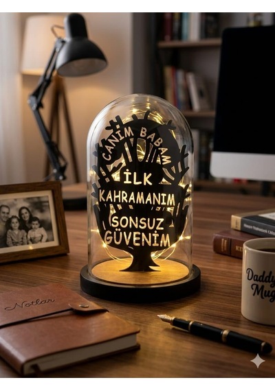 Günü Hediyesi Babaya Hediye Led Lamba Kayınpedere Hediye Gece Lambası