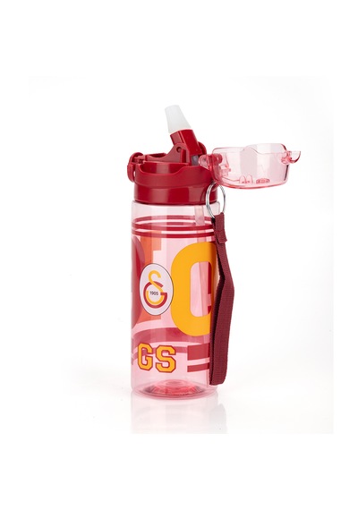 Galatasaray Lisanslı 500ml Kilitli Kapaklı Kırmızı Su Matarası - Orijinal Gs Taraftar Suluk Sarı - Kırmızı