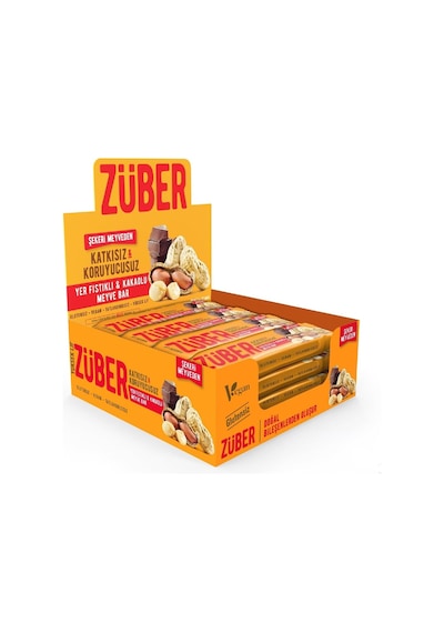 Züber Yer Fıstıklı Ve Kakaolu Meyve Bar 40g X 12 Adet