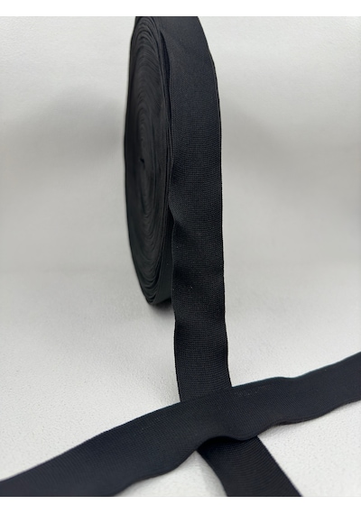 3 Cm Raşel Şerit-5 Metre-siyah
