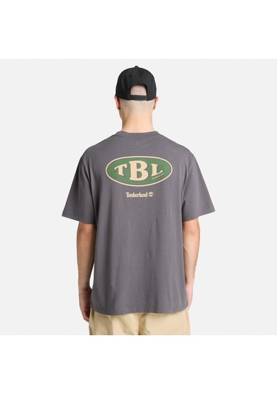 Timberland Gas Station Back Graphic Erkek Siyah T-shirt Tb0a5mq4w081 2800282