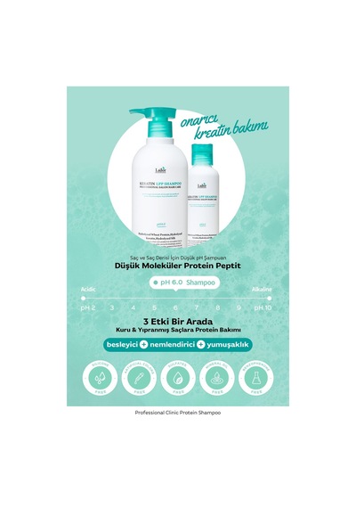 Lador Kuru Ve Hasarlı Saçlar Için Profesyonel Bakım Şampuanı Lpp Keratin Shampoo 150ml
