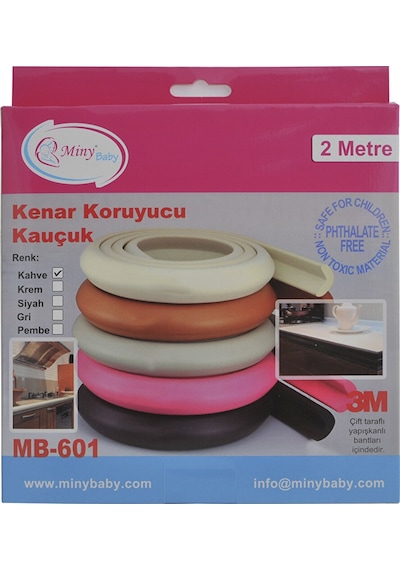 Kauçuk Kenar Koruyucu 2 M 5 Adet Çok Renkli