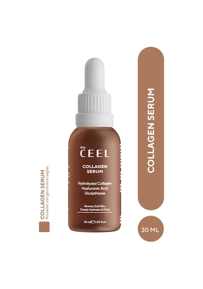 The Ceel Dolgunlaştırıcı ve Sıkılaştırıcı Etkili Kolajen Serum Hydrolyzed Collagen, Glutatyon 30 ml