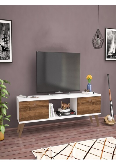 Mbes Mobilya Eda Beyaz-Haliç 40 Cm Tv Ünitesi