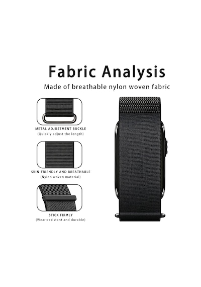 Caseonn Garmin Cırqa Akıllı Bileklik Kordon Elite Kumaş Kayış French Blue