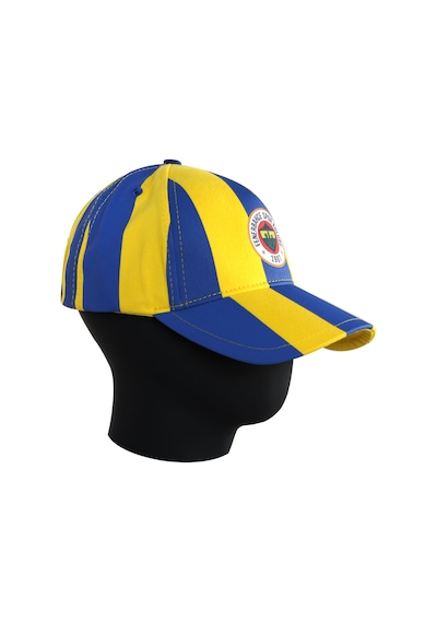 Fenerium Retro Unısex Çubuklu Şapka Sarı-lacıvert