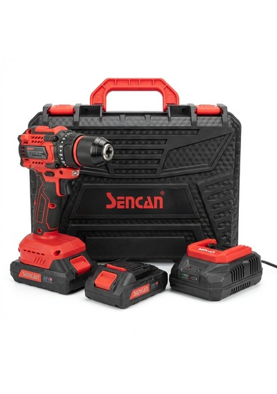 Sencan D531308 Full Set 20V 70 NM 2.0AH Kömürsüz Şarjlı Vidalama Matkap