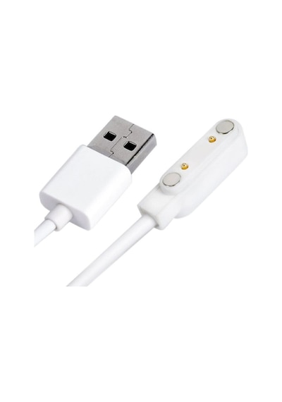 Usb 2 Pin Pogo Kablo Akıllı Saat Manyetik Sabitleyici Şarj Kablosu Gt88 Gt68 Kw08 Kw18 Kw88 Kw98