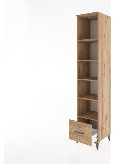 Hyperion Dolap 5 Raflı Tek Çekmeceli 44x44x221 Çam-çam Atlas Çam