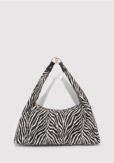 Mavi - Zebra Desenli Çanta 1913508-20933 Siyah