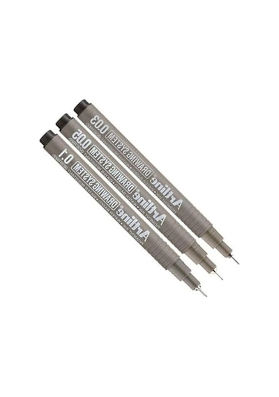 Teknik Çizim Kalemi Seti, 0.03-0.1 Mm, 3'lü 103 Ivory