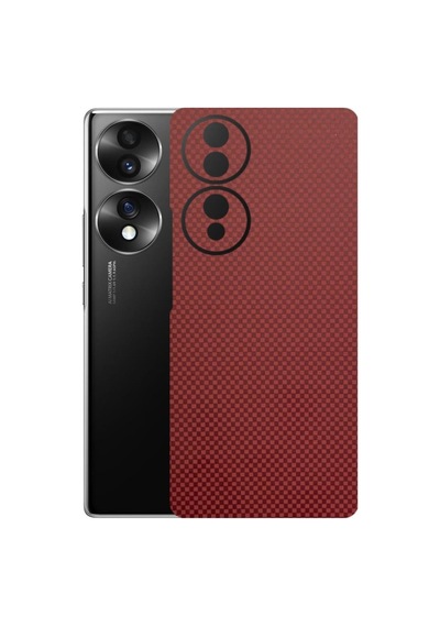 Kapps Honor 70 İle Uyumlu Fiber Serisi Premium Arka Kapak Kaplama Kenarlar Yoktur 37403647