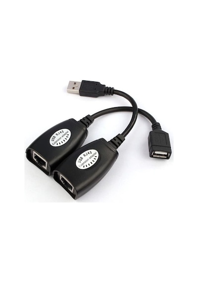 Molix Rj45 USB Ek Uzatıcı Cat5E 6 Kablosu Ekleme Extension
