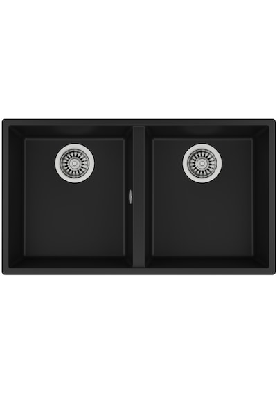 Teka Square 760 Tg Çift Hazneli Tezgahaltı Tegranite Eviye - Siyah - 115260024