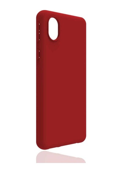 Samsung Uyumlu Galaxy A01 Core Kılıf Zore Biye Silikon Kırmızı