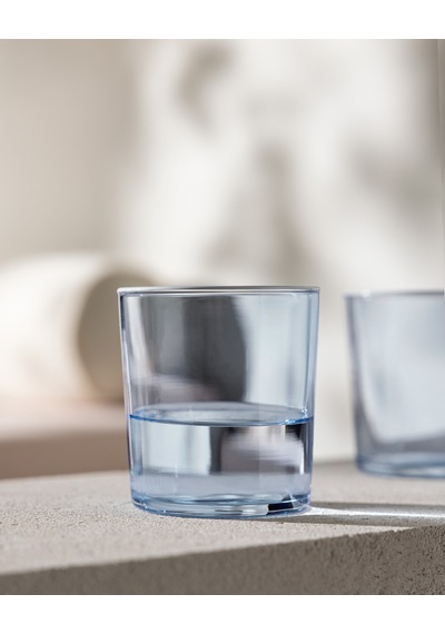 Pierretta-colourful 4'lü Su Bardağı Seti - Soft Mavi - 380 Ml 8684427334539 Çok Renkli