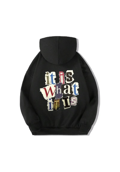 Brz Kids Unisex Çocuk It Is What It Is Hoodie-siyah Siyah