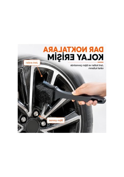 Ergonomik Oto Jant Temizleme Fırçası, Zorlu Kirler İçin