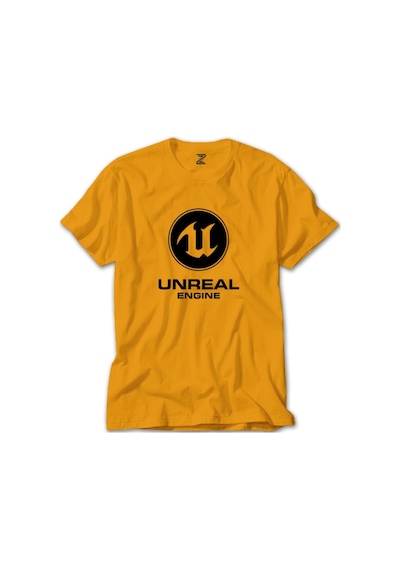 Unreal Engine Logo Sarı Tişört-Sarı