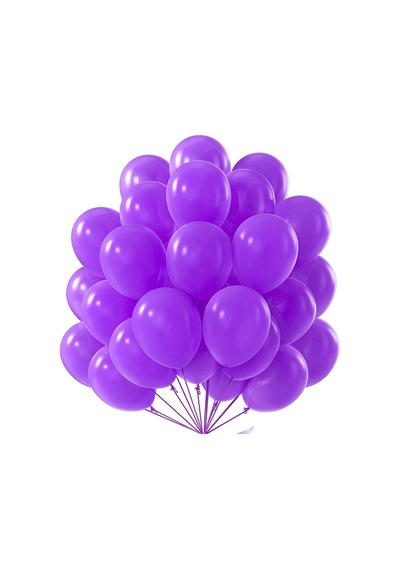 Lateks Balon Parti Organizasyon Balonu 9/a Düğün Doğum Günü Dekorasyon 10 Adet Karışık Renk Mor