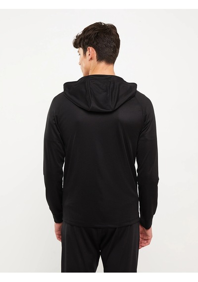 LC Waikiki Xsıde Actıve Siyah Slim Fit Kapüşonlu Erkek Spor Hırka New Blaçocuk Kız