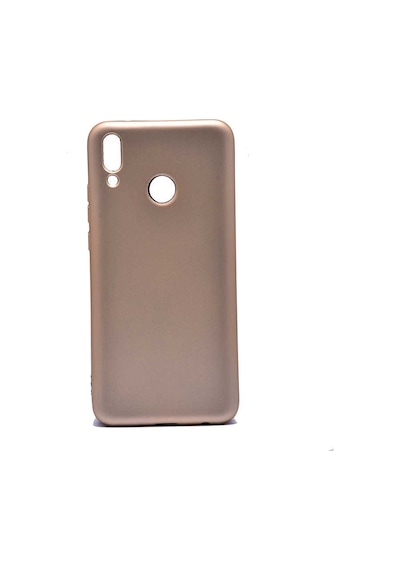 Noktaks - Y9 2019 Uyumlu - Kılıf Mat Soft Esnek Premier Silikon Kapak - T6709 - Gold Gold