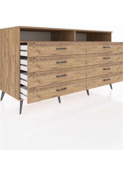 Kronos Konsol 2 Raflı 8 Çekmeceli 176x59x99 Çam-çam Çam-çam Kronos Konsol 2 Raflı 8 Çekmeceli 176x59x99 Çam-çam Çam-çam