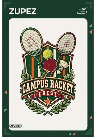 Zpz699 Campus Racket Crest Ütüyle Uygulanabilir Transfer Baskı - 911529775