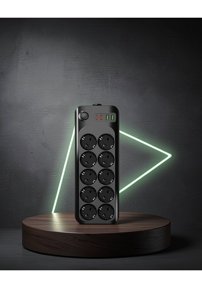 10'lu Grup Priz Usb Type-c Hızlı Şarj 2500w Uczzz10lupriz Diğer