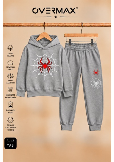 Overmax Örümcek Ağ Baskılı Kapüşonlu Sweatshirt & Eşofman Altı Takım 3-12 Yaş Gri Üst-gri Alt - 921046944 Gri Üst-gri Alt Overmax Örümcek Ağ Baskılı Kapüşonlu Sweatshirt & Eşofman Altı Takım 3-12 Yaş Gri Üst-gri Alt - 921046944 Gri Üst-gri Alt