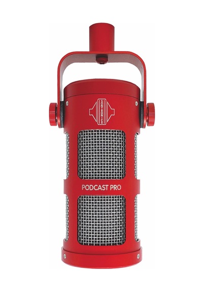 Sontronıcs Podcast Pro Kırmızı Renk Supercardioid Dinamik Mikrofon