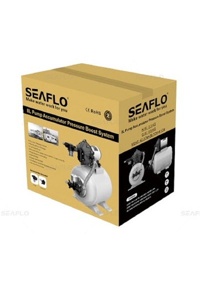 Seaflo Tanklı Hidrofor Seti. 8lt. Tekne Karavan Hidroforu. 24v