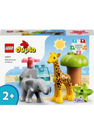 LEGO® DUPLO® Vahşi Afrika Hayvanları 10971 2+ Eğitici Oyuncak Yapım Seti - 10 Parça