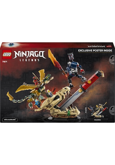 LEGO® NINJAGO® Ejderha Kılıcı Savaşı 71871 - 9 Yaş ve Üzeri Çocuklar için 4 Minifigür İçeren Oyuncak Yapım Seti (1016 Parça)